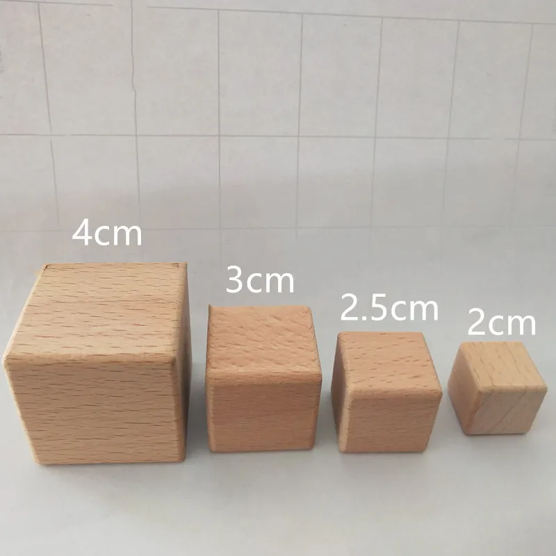 Wooden Cubes Unfinished Blank Square Wood Birch Blocks, for Painting and Decorating, Puzzle Making, Crafting and DIY Projects