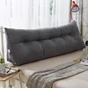 New Korean velvet pillow bedside cushion soft cushion single double bed headrest backrest soft bag long waist pillow 4