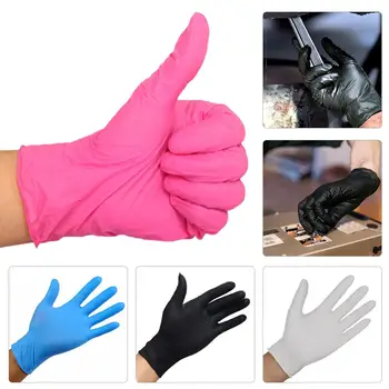 

100pcs Disposable Latex Gloves Food Gloves Universal Household Kitchen Garden Medical Cleaning Gloves Home Cleaning