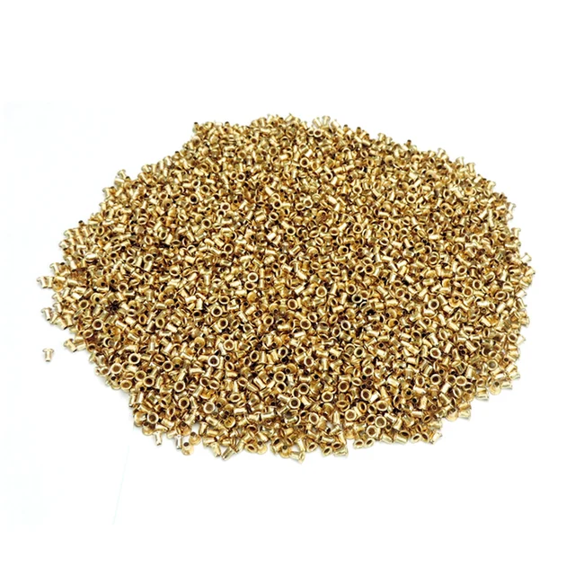 2200Pcs Beehive Copper Eyes Bee Hive Nest Box Threading Hole Bees Nest Box Foundation Plating Copper Eye Beekeeping Tools as the picture shown