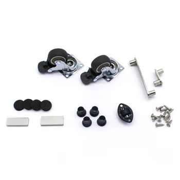 ブランド新4個1.25インチメタルトップスイベルホイールtpeゴムスーパーミュート家具キャスターワットブレーキ耐荷重22キログラム/ピース