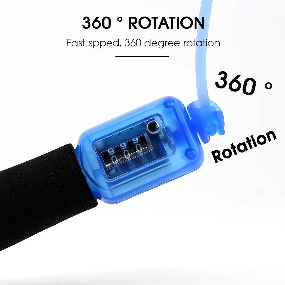 WELKIN Jump Ropes with Counter Sports Fitness Adjustable Fast Speed Counting Jump Skip Rope Skipping Wire Gym Fitness Equipment
