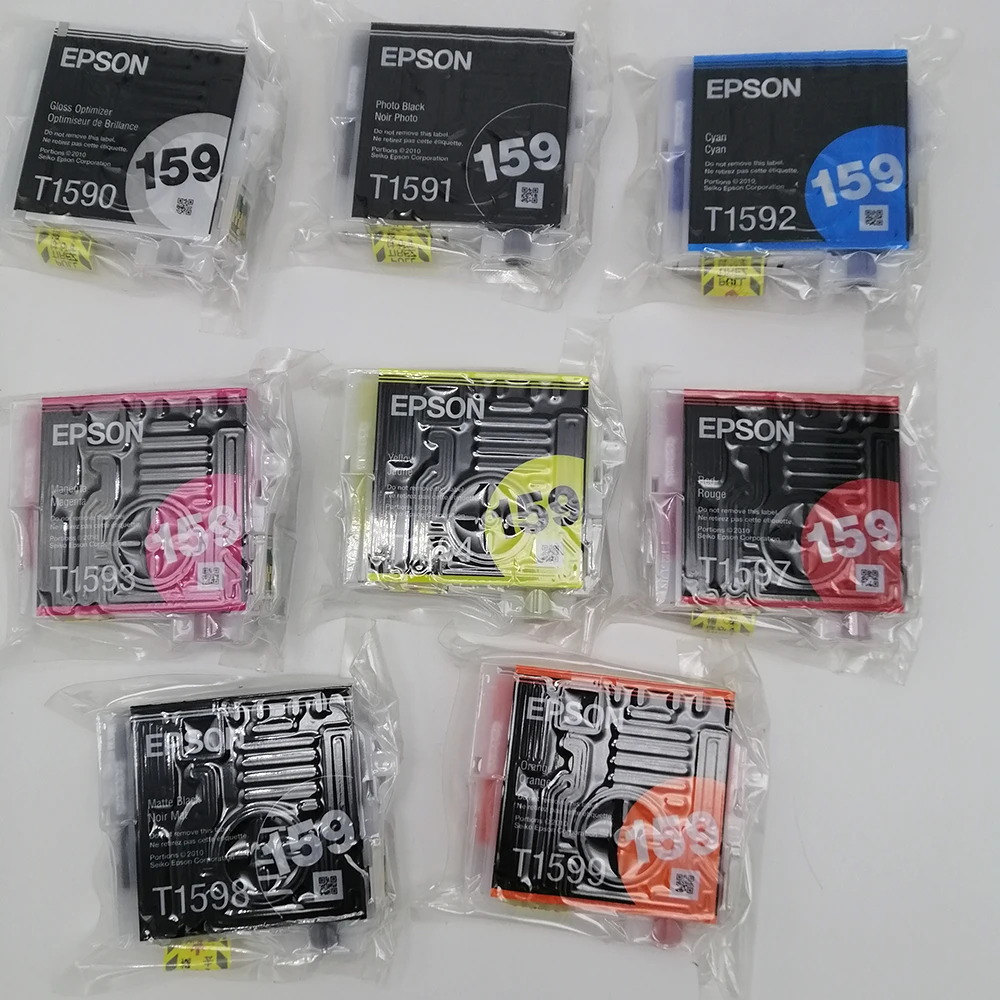 Vilaxh 9 шт. t159 t1590 t1599 Совместимый картридж для принтера EPSON R2000 R2000S оригинальный
