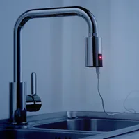 ห้องครัว Sensor ก๊อกน้ำอุปกรณ์ Non-Contact ก๊อกน้ำห้องน้ำอัตโนมัติก๊อกน้ำ Shower Head Filter 4