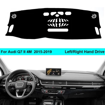 

For Audi Q7 II 4M 2015 - 2019 LHD RHD 2 Layers Car Dashboard Cover Carpet Cape Rug Shade Carpet Dashmat Pad 2018 2017 2016