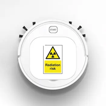 

Smart Robot Vacuum Cleaner Rechargeable USB Auto Sweeping Mop Clean Robot Sweeping Cleaner DANGER RADIATION RISK