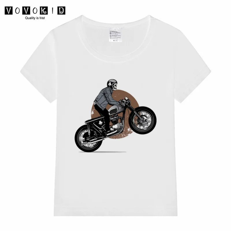 

Little Girl Boy Custom Engine Motorcycle Print T-shirt Kid Children Managa Funny TShirt Toddler Girl Pink Grey White Top