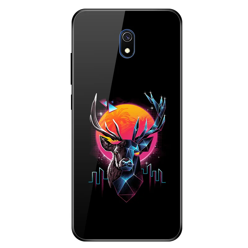 Geruide для Xiaomi Redmi 8A 8 A чехол, закаленное стекло Redmi 8 A чехол cubierta para Для Xiaomi Redmi 7A 7 A чехол - Цвет: A010