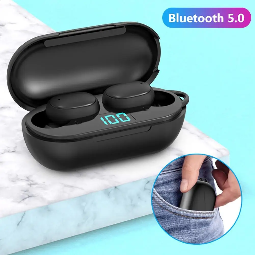 H6 TWS Sports Stereo Wireless Headset In ear Noise Canceling Bluetooth 5 0 with LED Display Charging Box