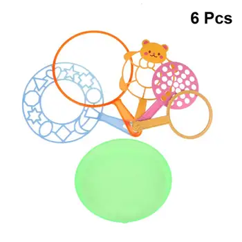

6pcs Bubble Wand Tool Bubble Maker Blowing Set for Kids Children Fun Toys
