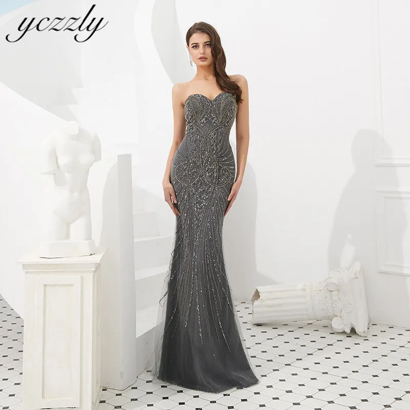 Robe De Soiree роскошное милое вечернее платье Русалочки с бисером и блестками, с накидкой, большие размеры, кружевные Длинные Вечерние Выпускные платья Z21