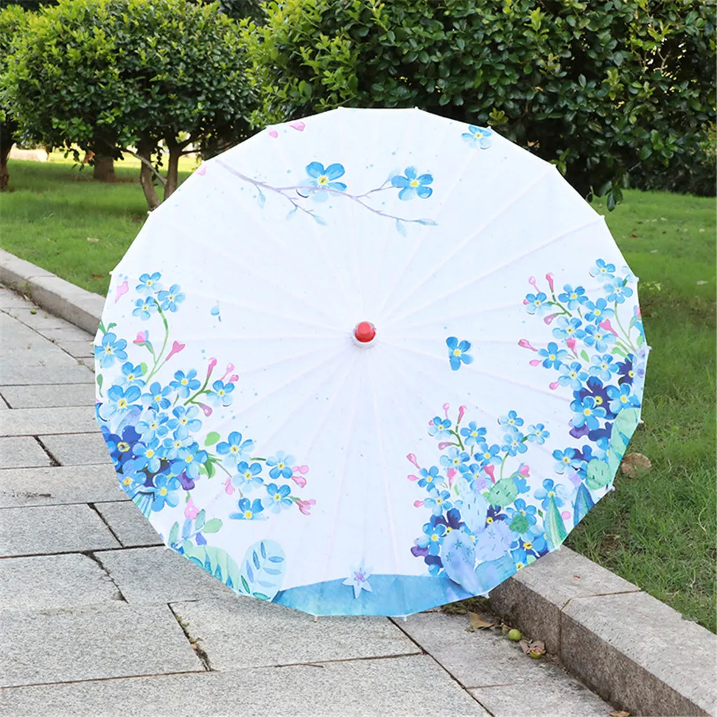 Декоративный зонтик с лентой кисточкой Древние китайские Зонты шелковой ткани фотографии Танец Реквизит японский декоративный зонтик