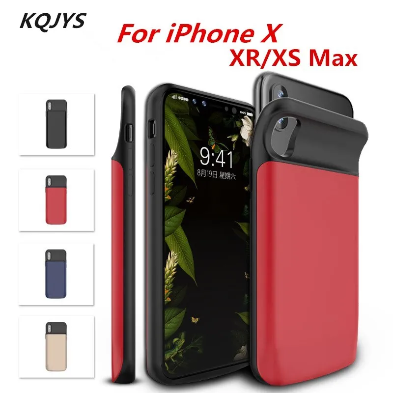Внешний аккумулятор KQJYS 6000 мАч для iphone XR портативный внешний чехол зарядного