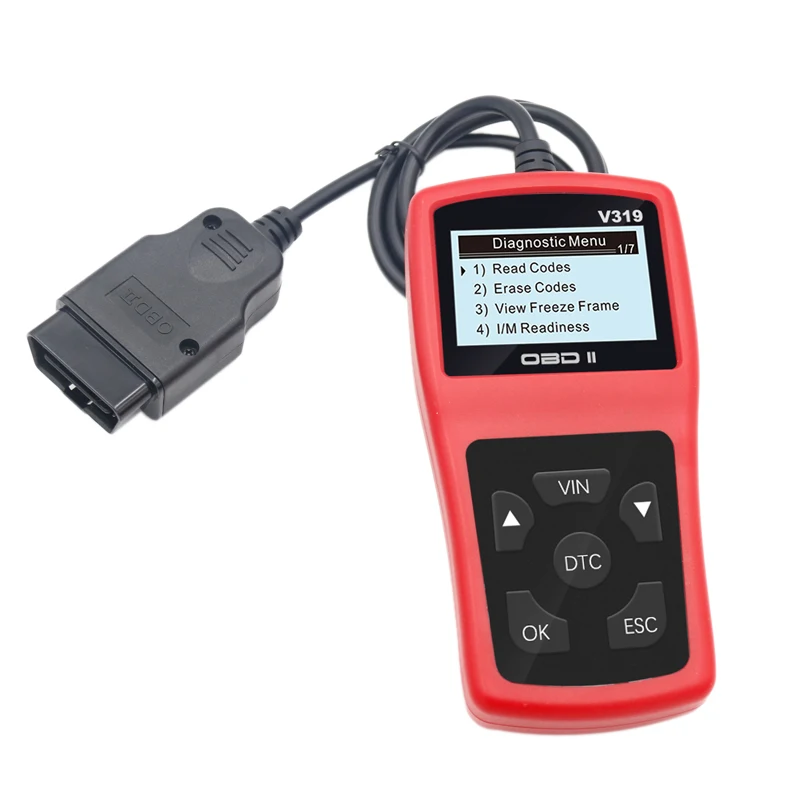 Универсальный автомобильный считыватель кодов OBD2 сканер DTC ридер V319 датчик двигателя Стоп-рамка OBD 2 Автомобильный диагностический инструмент лучше, чем ELM327