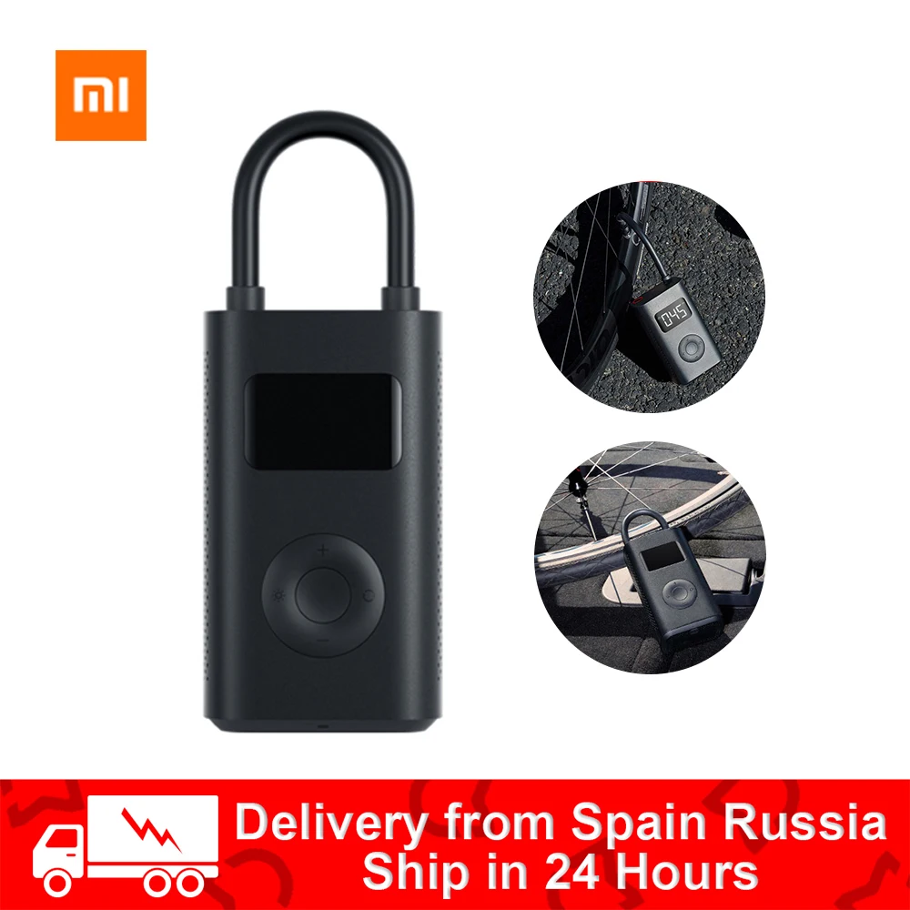 Портативный мини насос Xiaomi Mijia светодиодный умный цифровой датчик давления в