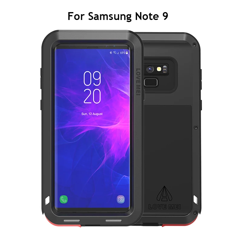 

Love Mei Brand Case For Samsung Galaxy Note 9 Shockproof Metal Cover For Samsung Note 9 (6.4 inch) Full Body Armor Phone Case