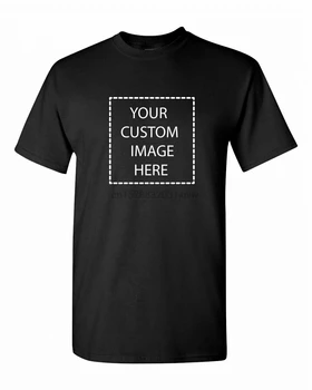 

YOUR IMAGE DESIGN HERE CUSTOM MEN HEAVY COTTON T-SHIRT DTG PRINTING NEW