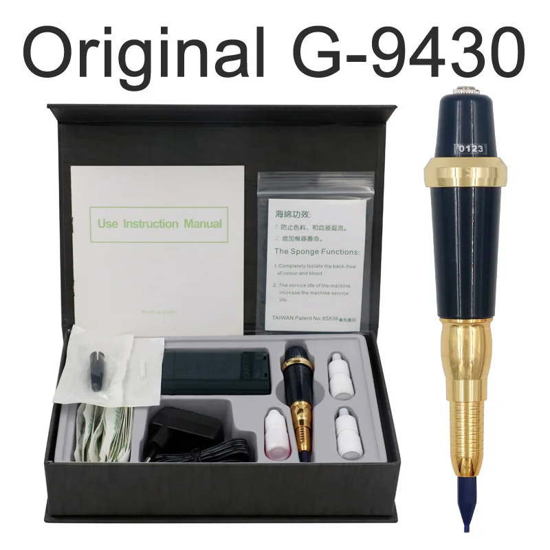 Original Taiwan Giant sun G-9430 Eyebrow Tattoo Machine Pen For Permanent Makeup Basic Eyebrows Forever MAKE UP kit tatoo needle