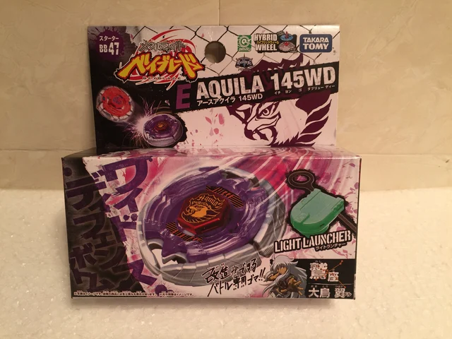 TAKARA TOMY JAPANESE BEYBLADE METAL FUSION BB47 EARTH EAGLE AQUILA STARTER 1