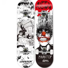 Professional Beginners Skateboard Anime Design Aesthetic 4 Wheel Skateboard Double Rocker Skateboard Fille Outdoor Sports