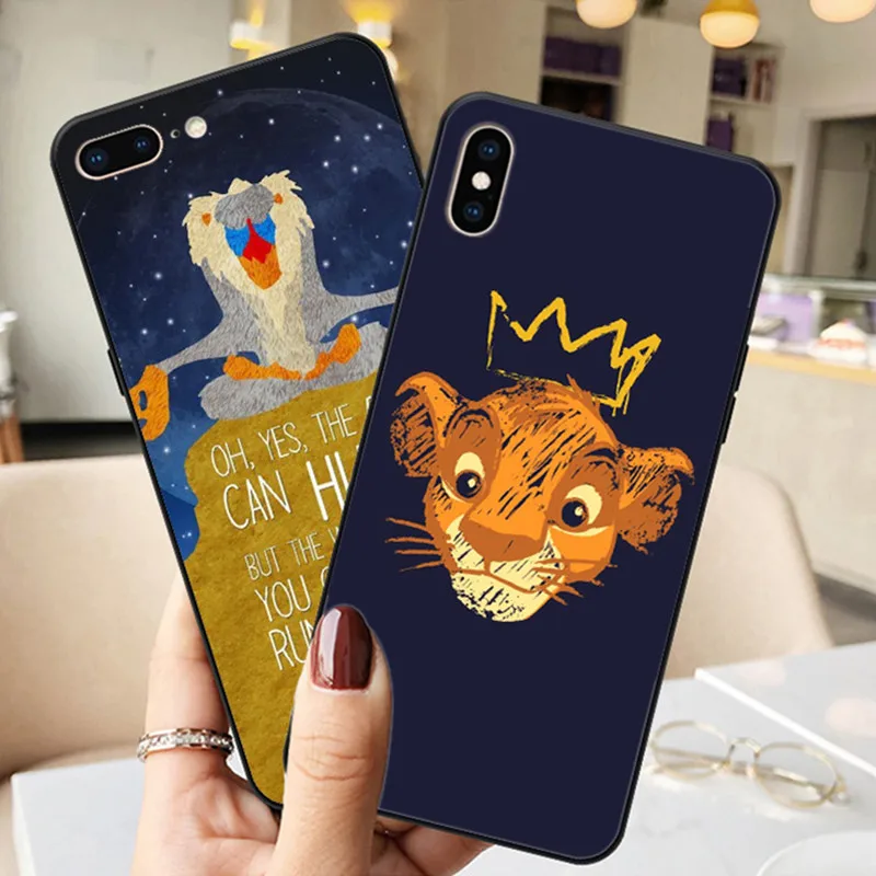 Чехол Nala simba timon для iphone Xs Роскошный чехол с изображением короля льва X 8 7 6S Plus 5s SE XR