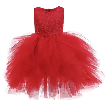 

Flower Girl Dress Formal Lace Tutu Baby Girls Dresses Vestidos Wedding Party Children Clothes Birthday Clothing