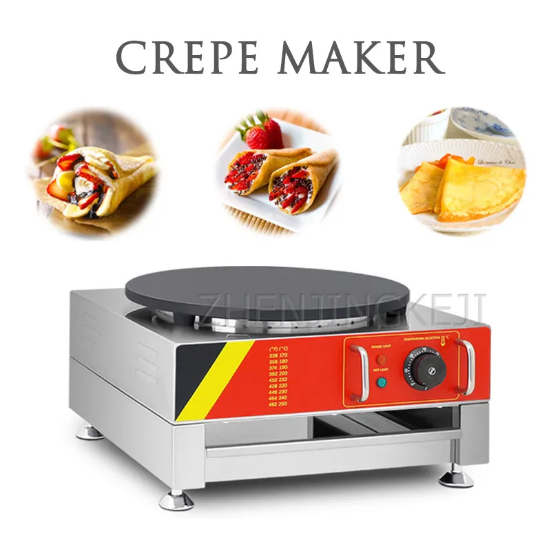 

Electro Thermal Crepe Machine 3KW Small Desktop Commercial Pancake Machine Baking Appliances 220V/110V Desserts Coffee Snack Bar
