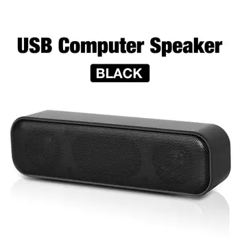 

USB Speaker Portable Computer Subwoofer Soundbar Sound Bar Stick Music Player Speakers Stereo Loudspeaker For PC Laptop Tablet