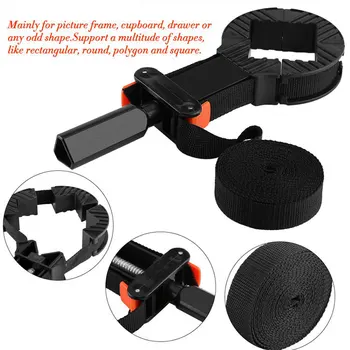 

Adjustable Clamp Corner Strap Clamp Polygonal Clip Frame Support For Woodworking Tools Photo Frame Clip