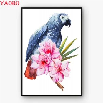 

New diamond painting Color bird flower cross stitch kit 5d diy diamond embroidery full Square round diamond mosaic puzzle 5d art