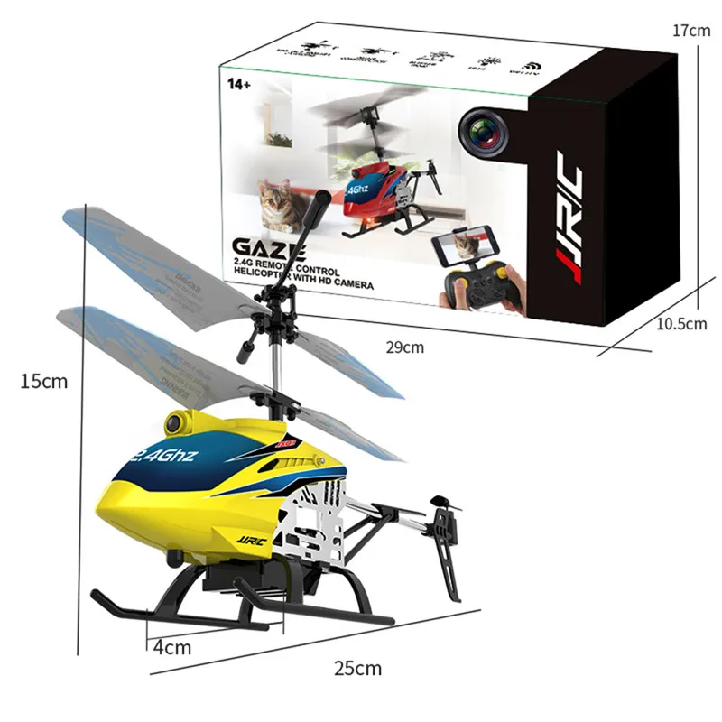 JJRC gaw JX03 2,4G 4CH высота удержания Hover один ключ взлет Радиоуправляемый вертолет RTF модель игрушки красный желтый w/720 P HD камера