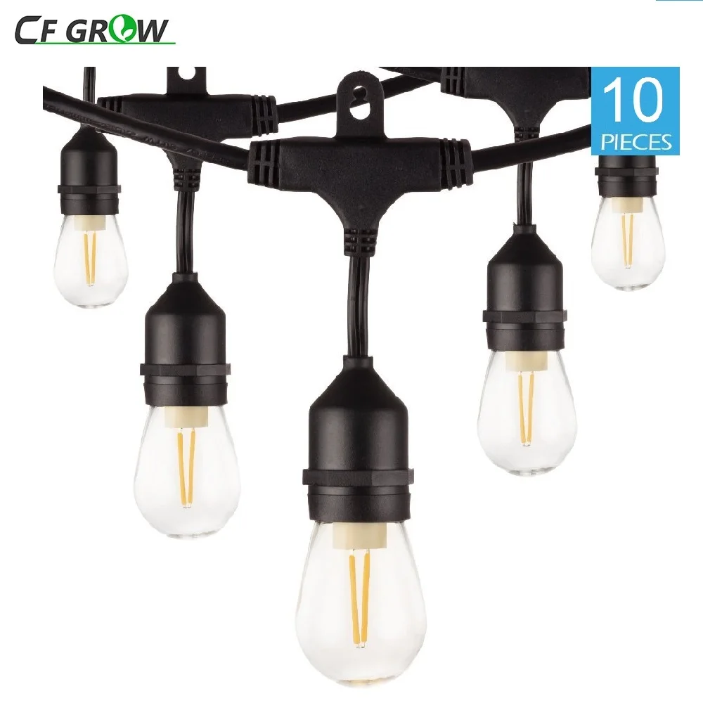 Waterproof 10M 10 LED String Lights Indoor Outdoor Commercial Grade E26 E27 Street Garden Patio Backyard Holiday Lighting | Лампы и