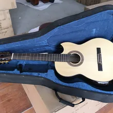 Высококачественная классическая гитара ручной работы со специальной чашей, Чехол для гитары