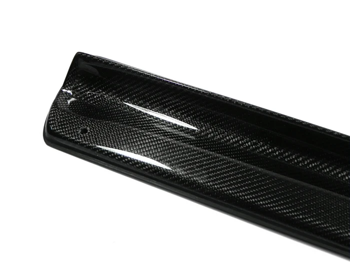 Car-styling PJDM Style Carbon Fiber Side Skirt Extension Glossy Finish Door Step Panel Kit Fibre Tuning Trim Part For FT86 FRS