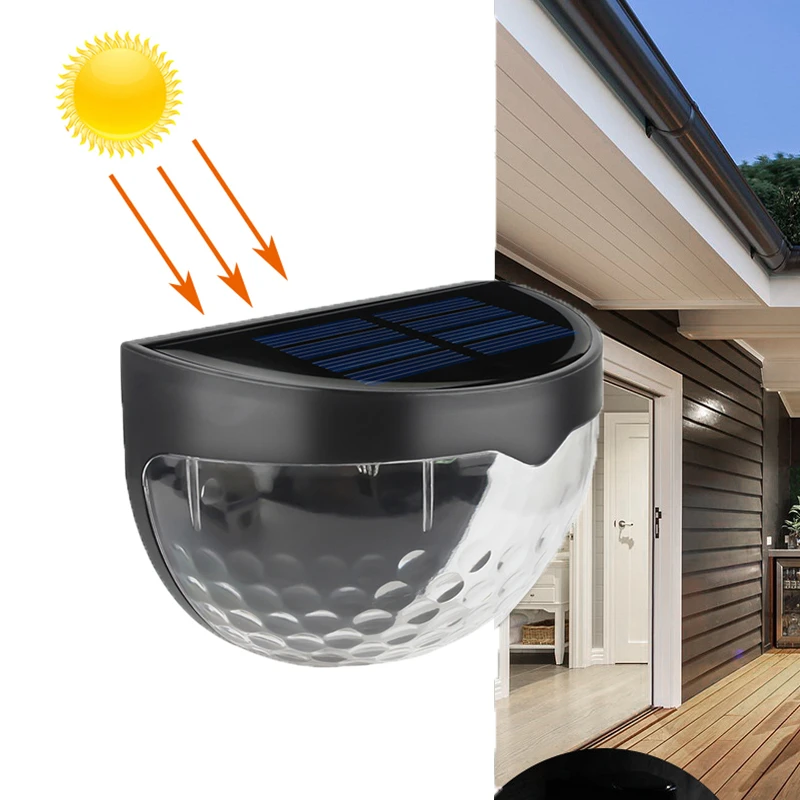 LED Solar Lamp Light Control 6 LEDs Solar Light Outdoor Wall Light Auto ON/OFF Fence Lamp For Garden Path led solar garden lights