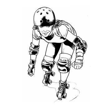 

Roller Skating Skate Sticker Longboard Sports Decal Kids Room Posters Vinyl Pegatina Decor Mural Wall Decals Sticker