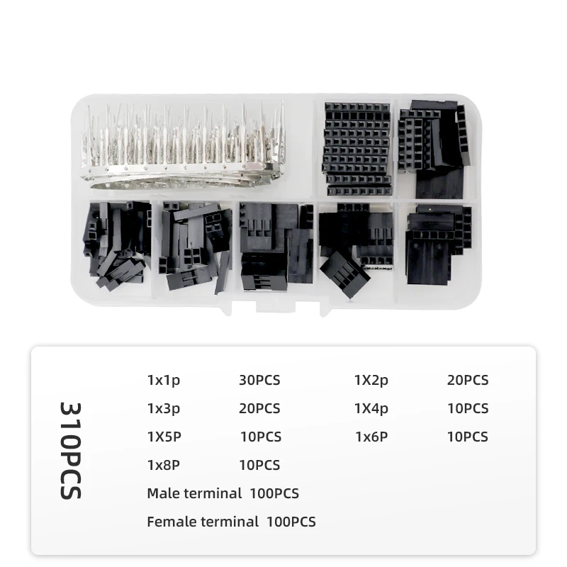 IWISS IWS-3220 Plier 310PCS Dupont Terminal Kit Micro Connectors Pins Crimping Tools Set for D-Sub,Open Barrel Suits Molex,JST 6