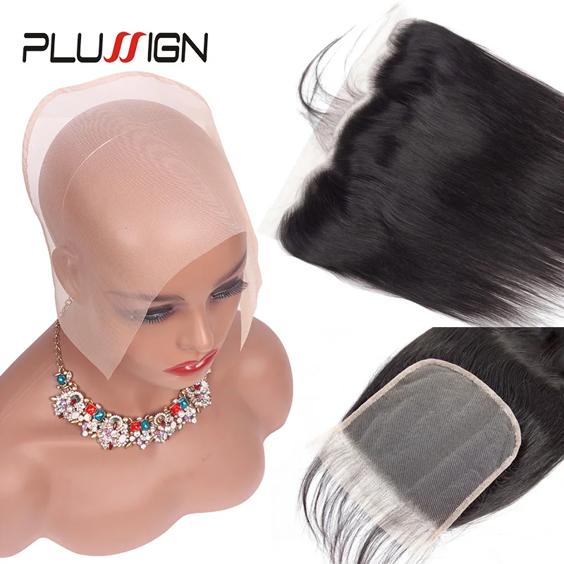 4*4 13*4 Closure Base Net With Ventilating Needle 5Pcs Lace Net With One Set Needle For Wig Making Skin Color Lace Wig Material
