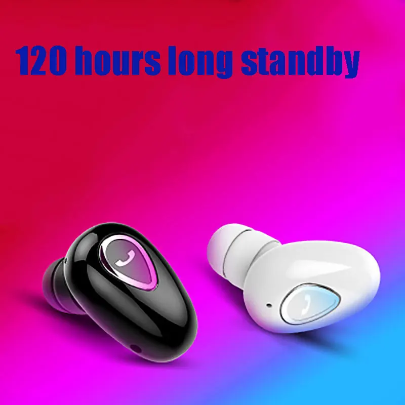 

Mini in-ear headset HiFi wireless headset, sports earbuds with microphone, hands-free stereo sound headset for all mobile phones