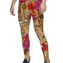 День мертвых брюки мужские влагоотводящие не просвечивающие с высокой талией повседневное использование Полная длина стрейч подходят дышащие Hallowee