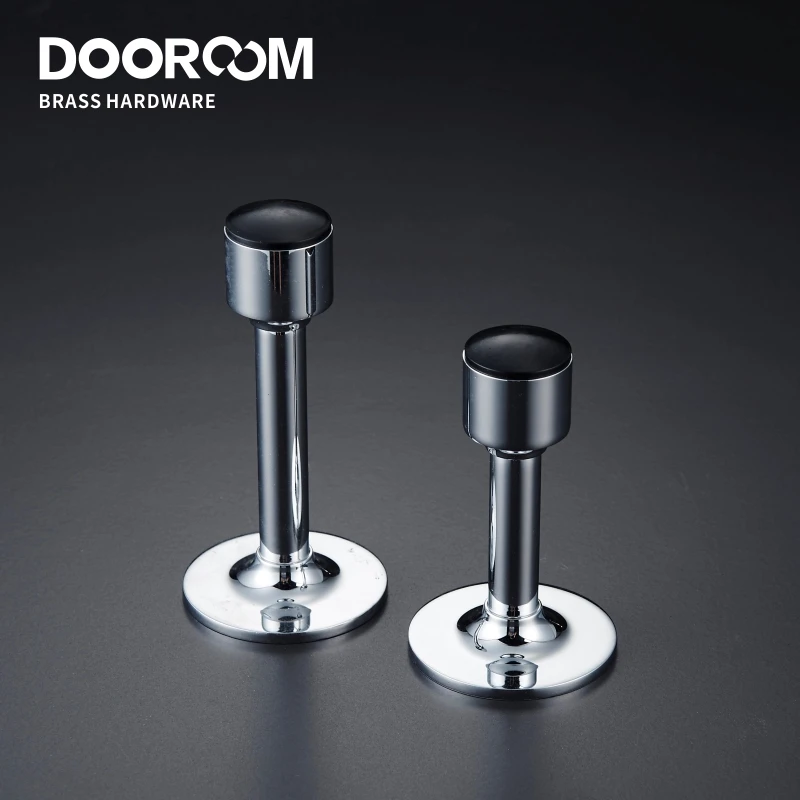 Brass Door Stopper Hole Free Bathroom Floor Wall Mount
