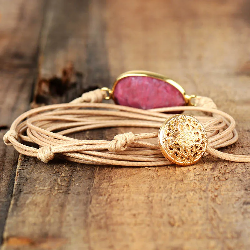 High End Vegan Rope Wrap Bracelet Boho Long Friendship Bracelet Statement Bracelets Women Unique Gifts Dropshipping