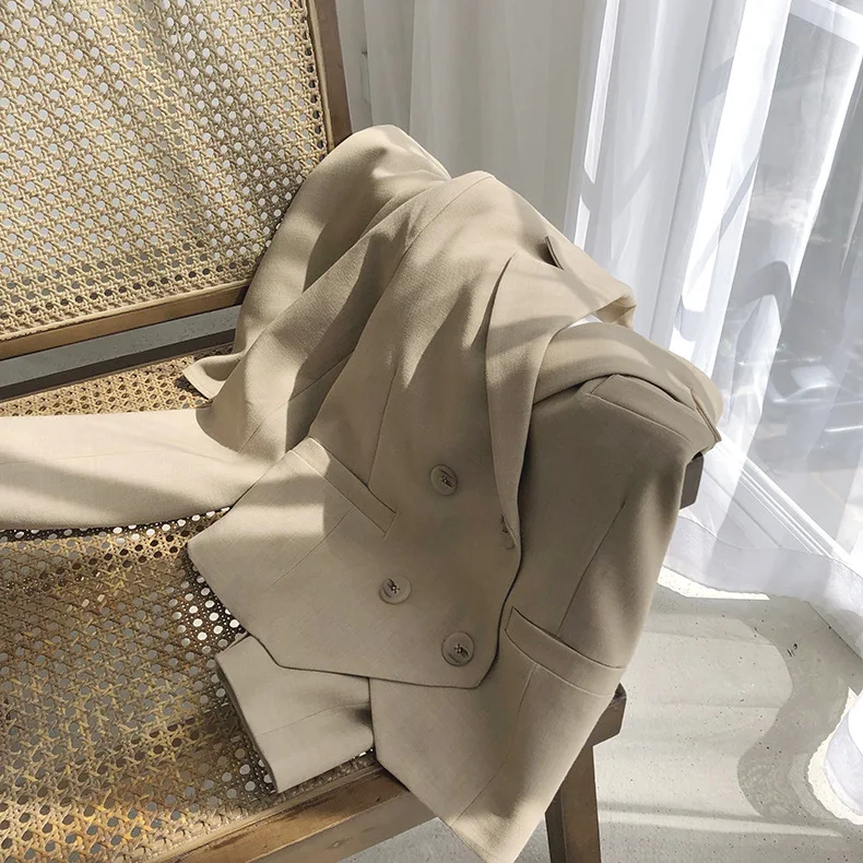 Женский костюм, осень, короткая юбка, маленький костюм, куртка, два предмета, темперамент, стройнящая, модная, повседневная, короткая, женская одежда