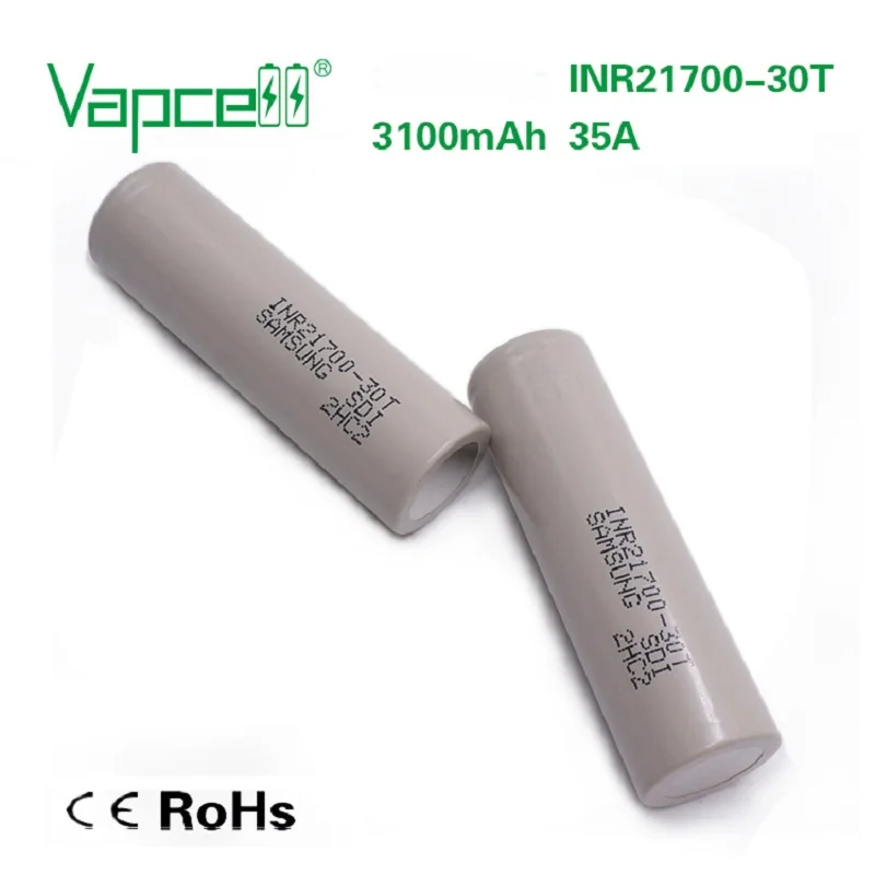 1 доллар купон Vapcell 30T 21700 3100mah 35A 3,7 V литий-ионные аккумуляторы