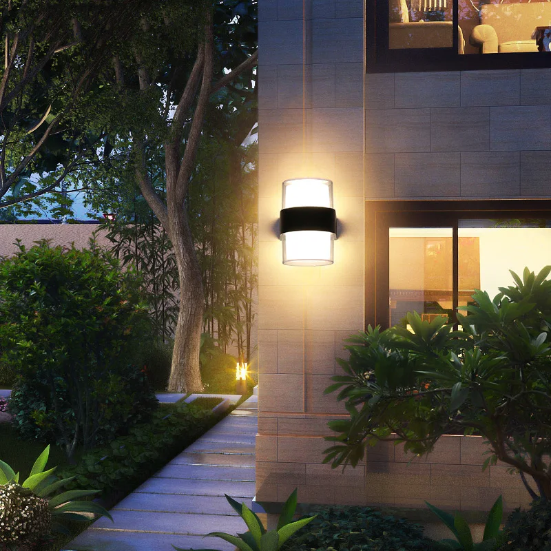 Настенный светильник наружный водонепроницаемый Светодиодный настенный ...