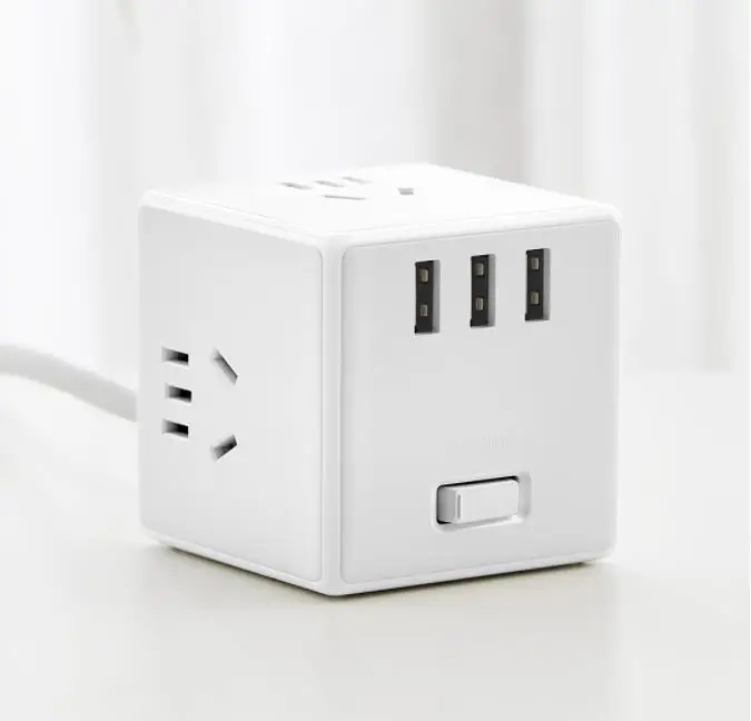 Xiaomi mijia cube конвертер usb вилка сокета многофункциональная Подключаемая плата электрический куб зарядка буксировочная плата смарт