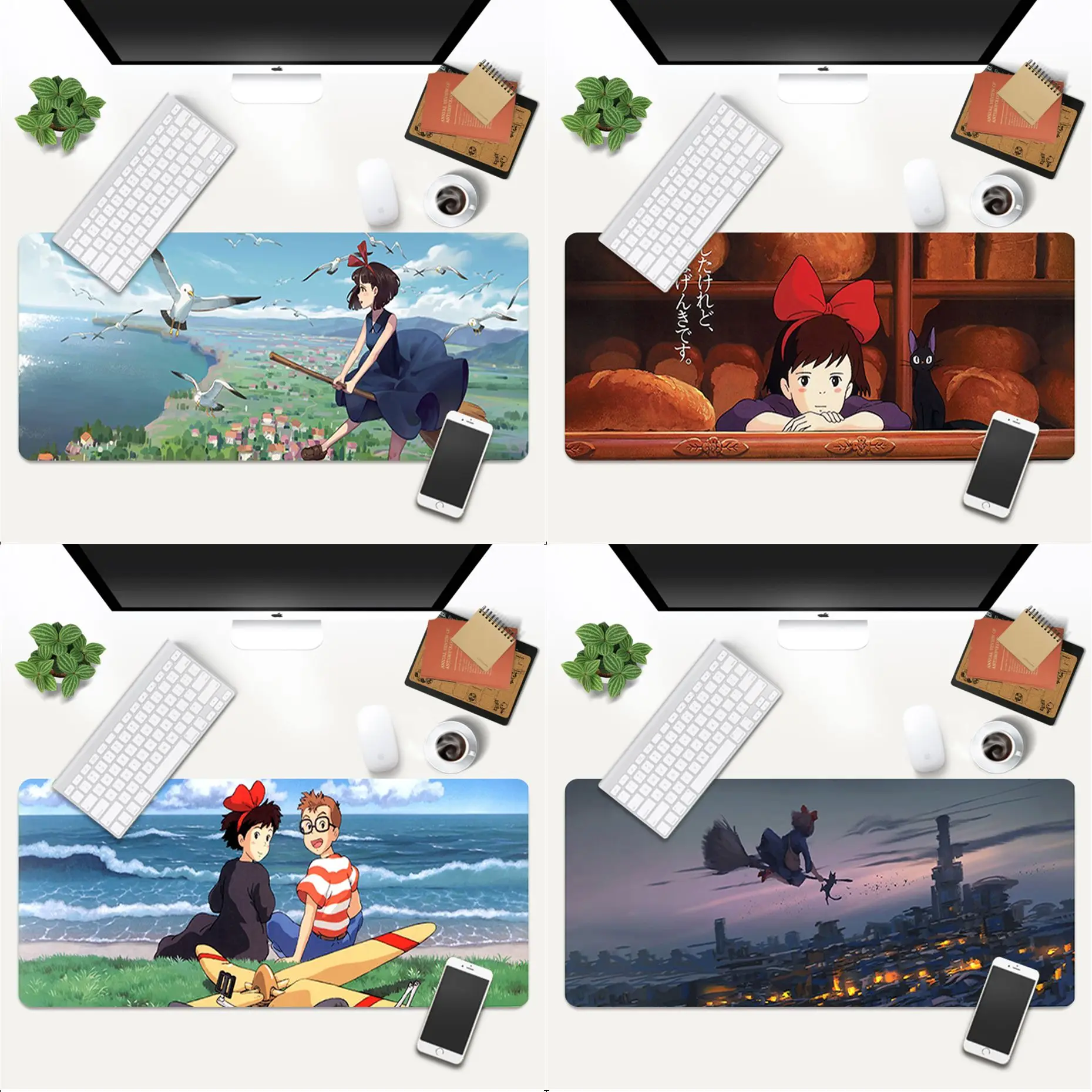 

Skin Kiki's Delivery Service Anti-Slip Durable Rubber Computermats Gaming Mouse Pad Large Deak Mat 700x300mm for overwatch/cs go