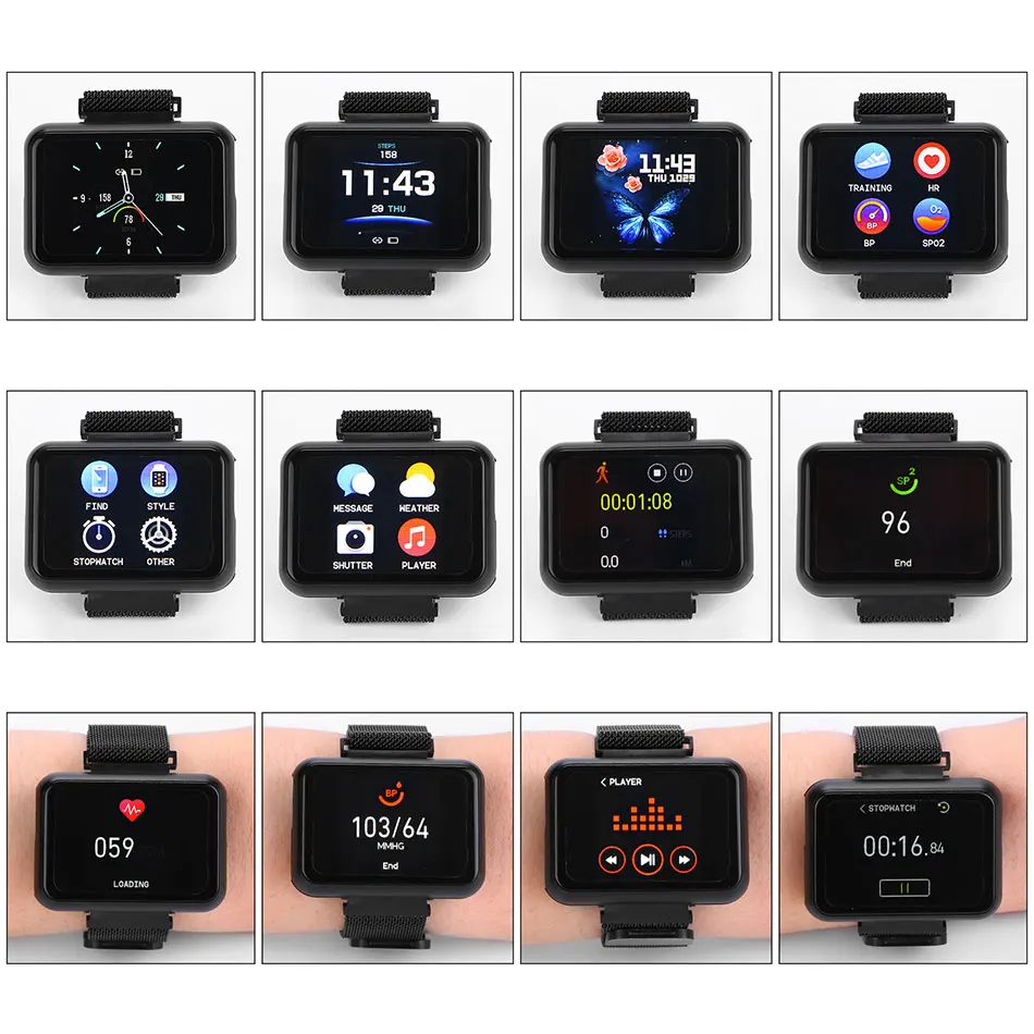 US $32.78 2020 New 2 In 1 AI Smart Watch With Bluetooth Earphone Heart Rate Monitor Smart Wristband Long Time Standby Smart Watch f Sport
