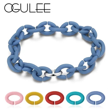 

Wholesale Hard Rubber X Hip Hop Bracelets Bangles Punk Metal Bead Charm Link Chain Bracelet for Women Men Party Jewelry Gift