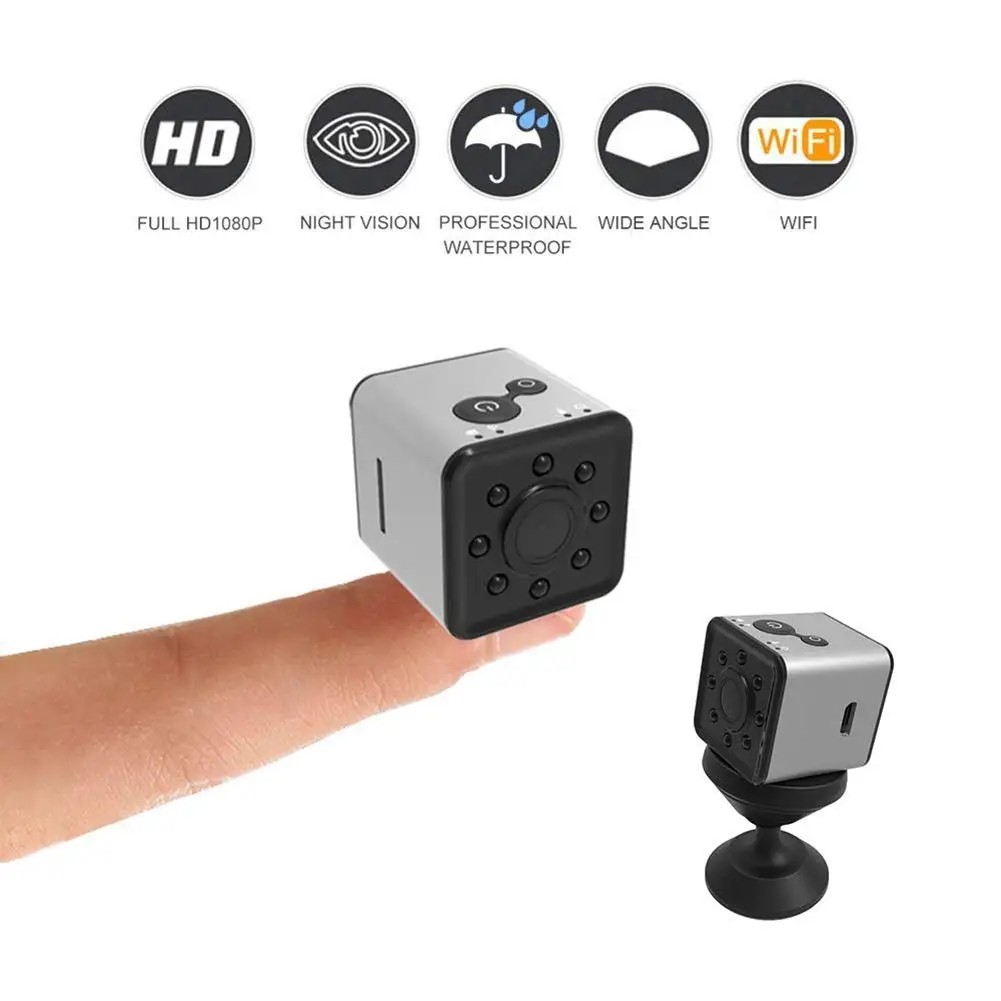 Мини видеокамера wifi HD 1080P сенсор Nachtsicht микро видеокамера движения DVR SQ11 SQ12 SQ13 SQ23 Dv видео Kleine Kamera Cam - Цвет: SQ13 grayYES WIFI